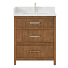 Custom image for Toasted Walnut with Brushed Nickel Trim / Giotto Quartz / No Mirror