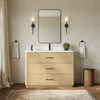 Custom image for Scandinavian Oak with Matte Black Trim / Giotto Quartz / No Mirror