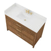 Custom image for Toasted Walnut with Satin Bronze Trim / Giotto Quartz / No Mirror
