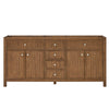 Custom image for Toasted Walnut with Brushed Nickel Trim / No Mirror