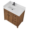 Custom image for Toasted Walnut with Matte Black Trim / Giotto Quartz / No Mirror