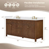 Custom image for Dark Walnut with Brushed Nickel Trim / No Mirror