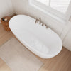 Custom image for White with Shiny White Trim and Brushed Nickel Faucet / 67