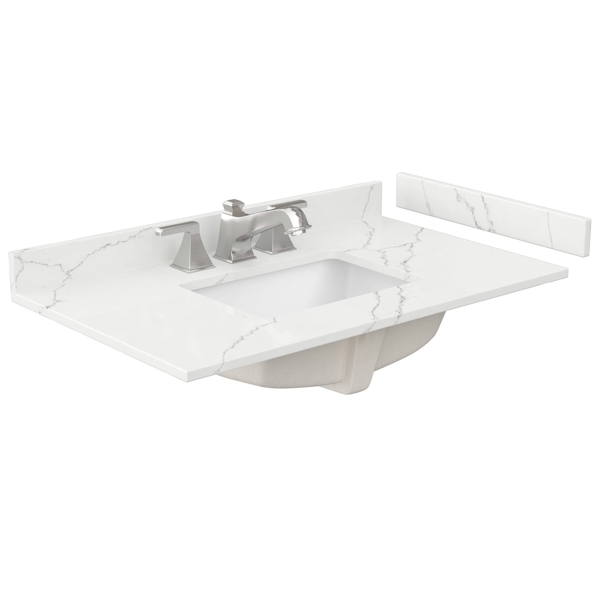 Countertop with Undermount Sink 36 inch 3-hole
