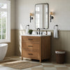 Custom image for Toasted Walnut with Matte Black Trim / White Quartz / No Mirror
