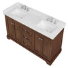Custom image for Dark Walnut with Polished Chrome Trim / Giotto Quartz / No Mirror