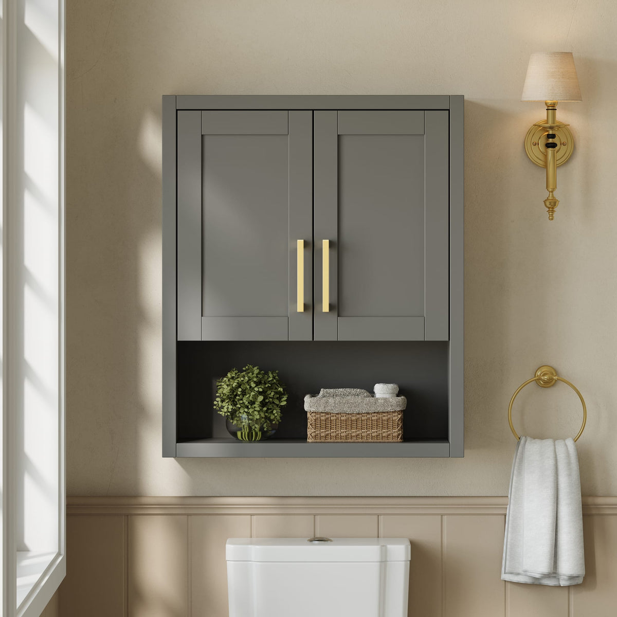 Beckett Over the Toilet Storage Wall Cabinet