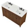 Custom image for Dark Walnut with Matte Black Trim / White Quartz / No Mirror