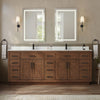Custom image for Dark Oak with Matte Black Trim / White Quartz / No Mirror