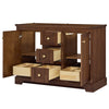 Custom image for Dark Walnut with Brushed Gold Trim / No Mirror