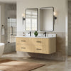 Custom image for Scandinavian Oak with Matte Black Trim / Giotto Quartz / No Mirror