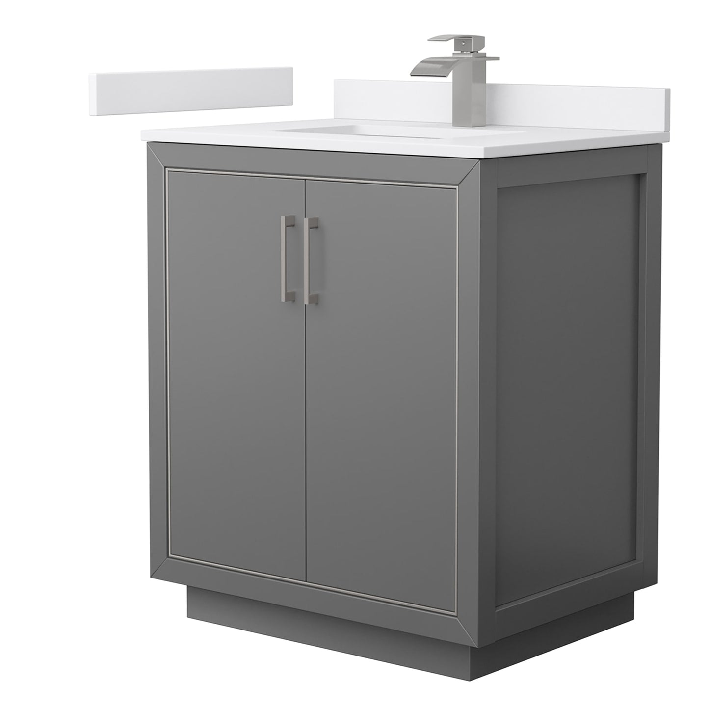 Icon Bathroom Vanity with Countertop 30 inch Single Sink Single hole Faucet Setup