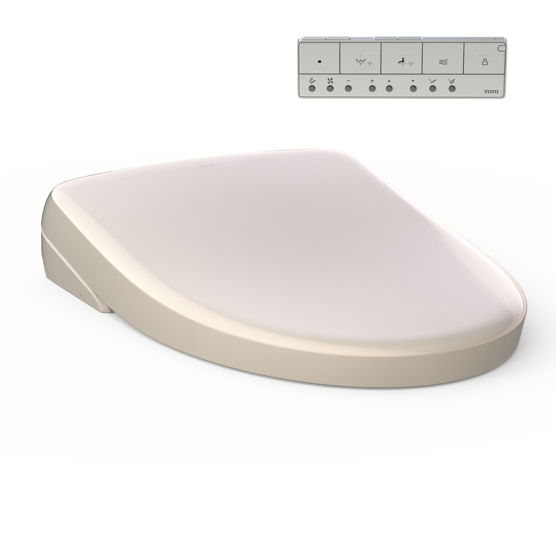 Toto Washlet S7 Electronic Bidet Toilet Seat With Ewater+ Bowl And Wand Cleaning, Contemporary Lid, Elongated