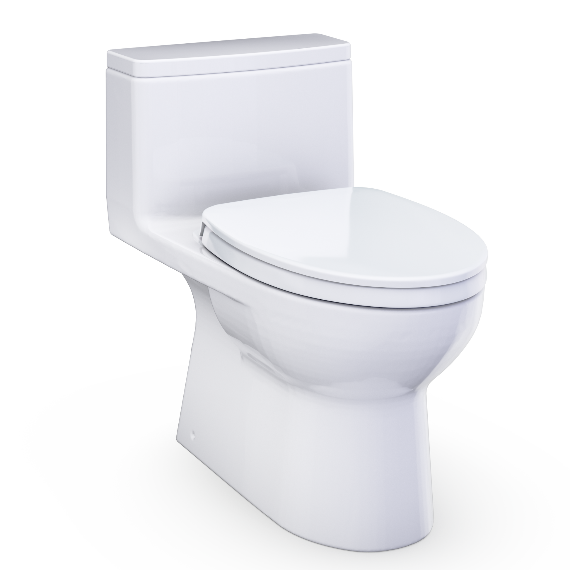 Toto Redington 1G One-Piece Elongated 1.0 Gpf Washlet+ And Auto Flush Ready Universal Height Toilet With Right Trip Lever, Cefiontect And Ss124 Softclose Seat