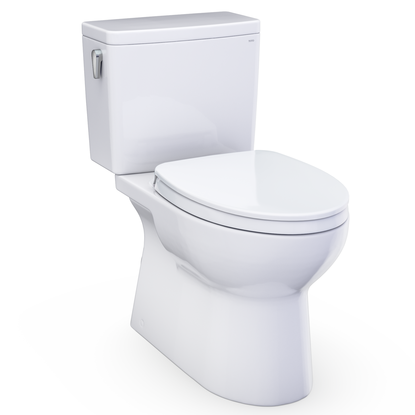 Glaston Two-Piece Elongated 1.28 Gpf Washlet+ And Auto Flush Ready Universal Height Toilet With Cefiontect And Ss124 Softclose Seat