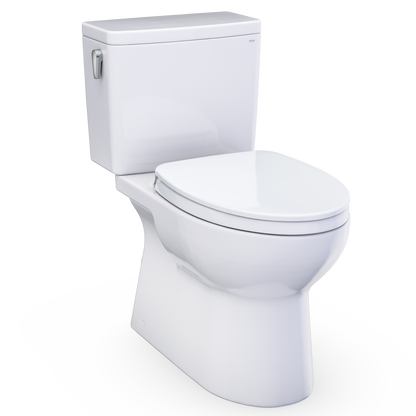 Glaston Two-Piece Elongated 1.28 Gpf Washlet+ And Auto Flush Ready Universal Height Toilet With Cefiontect And Ss124 Softclose Seat