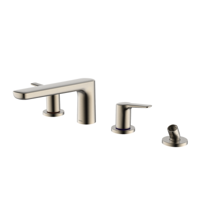 Gs Four-Hole Deck-Mount Roman Tub Filler Trim With Handshower