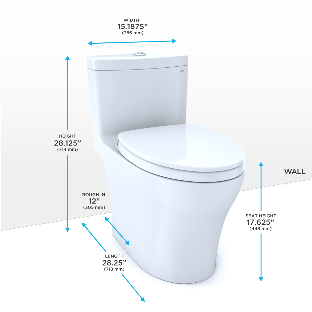 Aquia IV One-Piece Elongated Dual Flush 1.28 and 0.9 GPF Universal Height