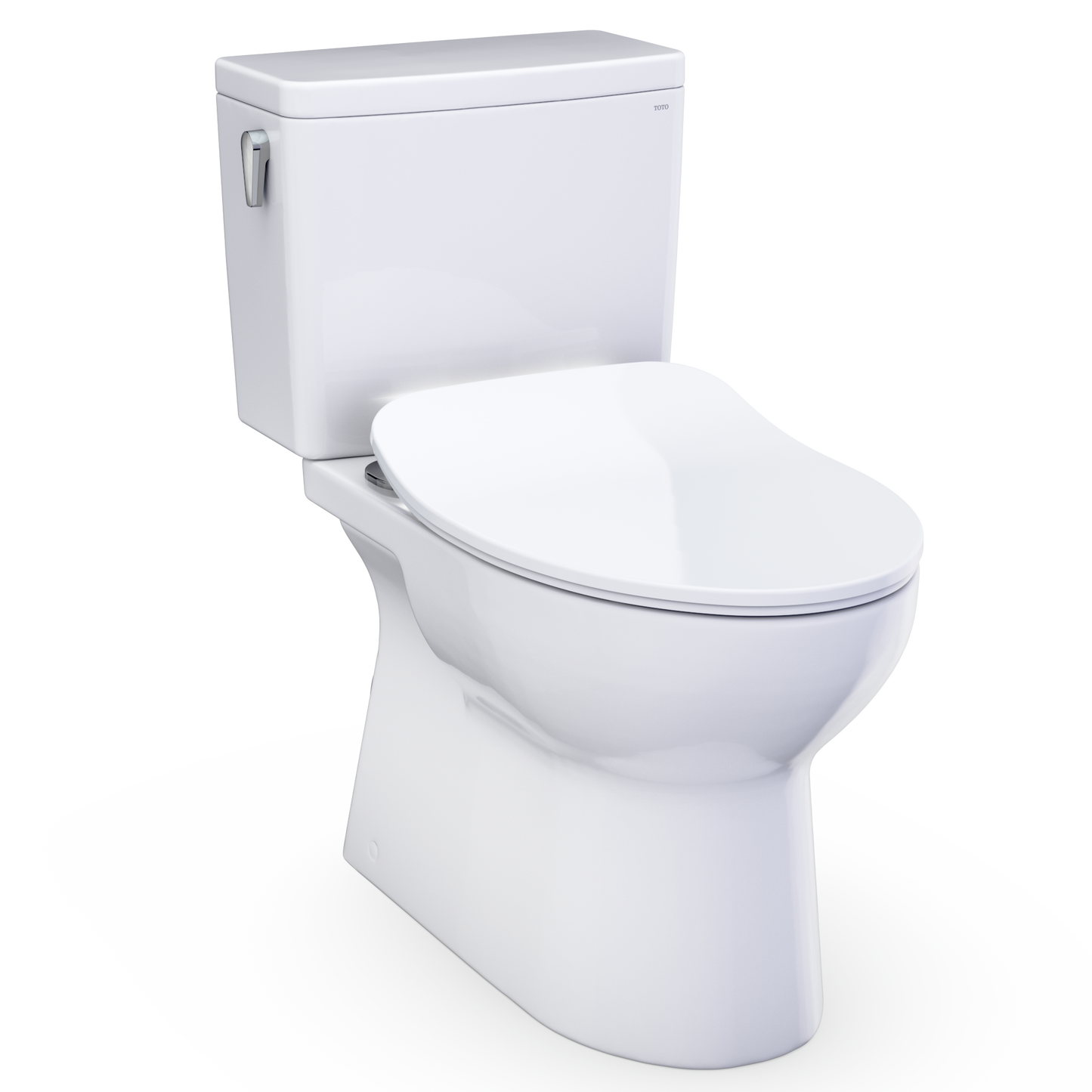 Toto Glaston 1G Two-Piece Elongated 1.0 Gpf Washlet+ And Auto Flush Ready Universal Height Toilet With Cefiontect And Ss234 Softclose Seat