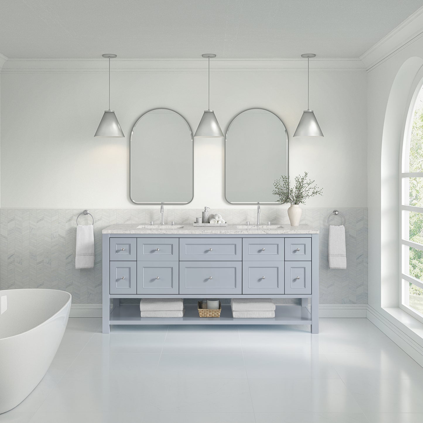 Breckenridge 72" Double Vanity Base Only