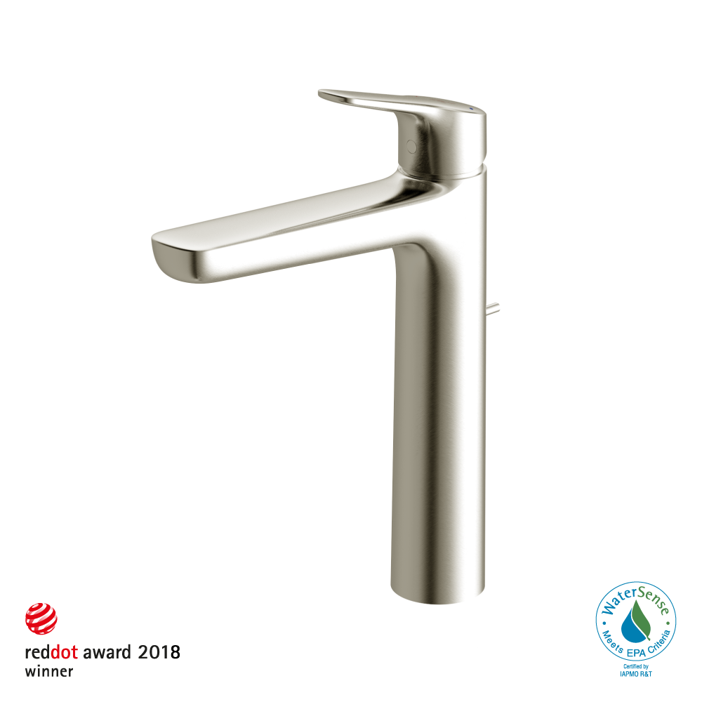 GS Series 1.2 GPM Single Handle Bathroom Faucet for Vessel Sink with COMFORT GLIDE Technology and Drain Assembly