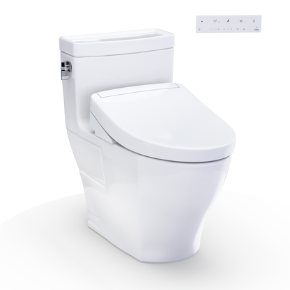 WASHLET+ Legato One-Piece Elongated 1.28 GPF Toilet and WASHLET S5 Bidet Seat