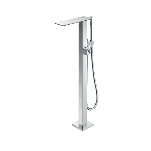 ZL Single-Handle Freestanding Tub Filler Faucet with 1.75 GPM Handshower