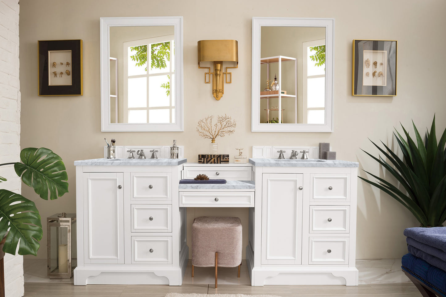 James Martin Vanities De Soto 82" Double Vanity Set
