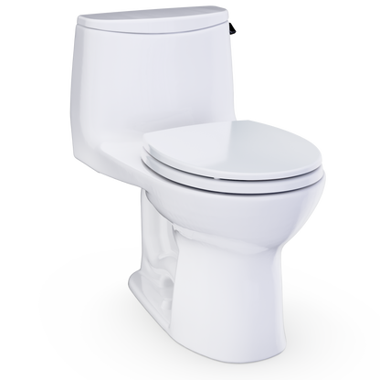 Ultramax One-Piece Round 1.28 GPF Universal Height Toilet with SS113 SoftClose Seat