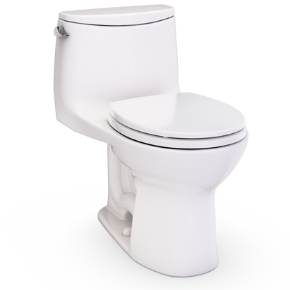 Ultramax One-Piece Round 1.28 GPF Universal Height Toilet with SS113 SoftClose Seat