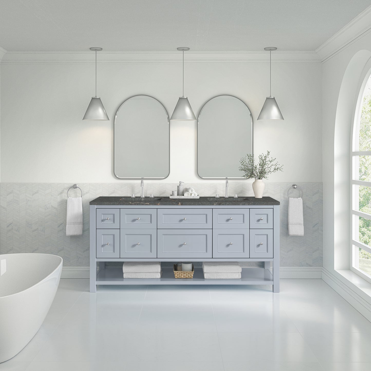 Breckenridge 72" Double Vanity Base Only