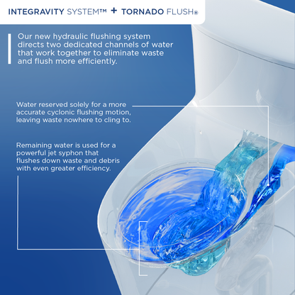 Aurora 1G One-Piece Elongated 1.0 GPF WASHLET+ and Auto Flush Ready Universal Height Toilet with SS124 SoftClose Seat