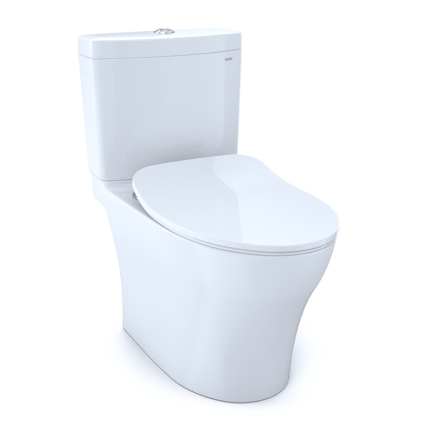 Toto Aquia Iv Two-Piece Elongated Dual Flush 1.28 And 0.9 Gpf Toilet With Cefiontect And Softclose Seat, Washlet+ Ready, Cotton White 