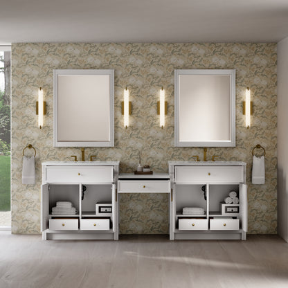 Bellshire 96" Dual Vanity Set with 24" Make-Up Counter