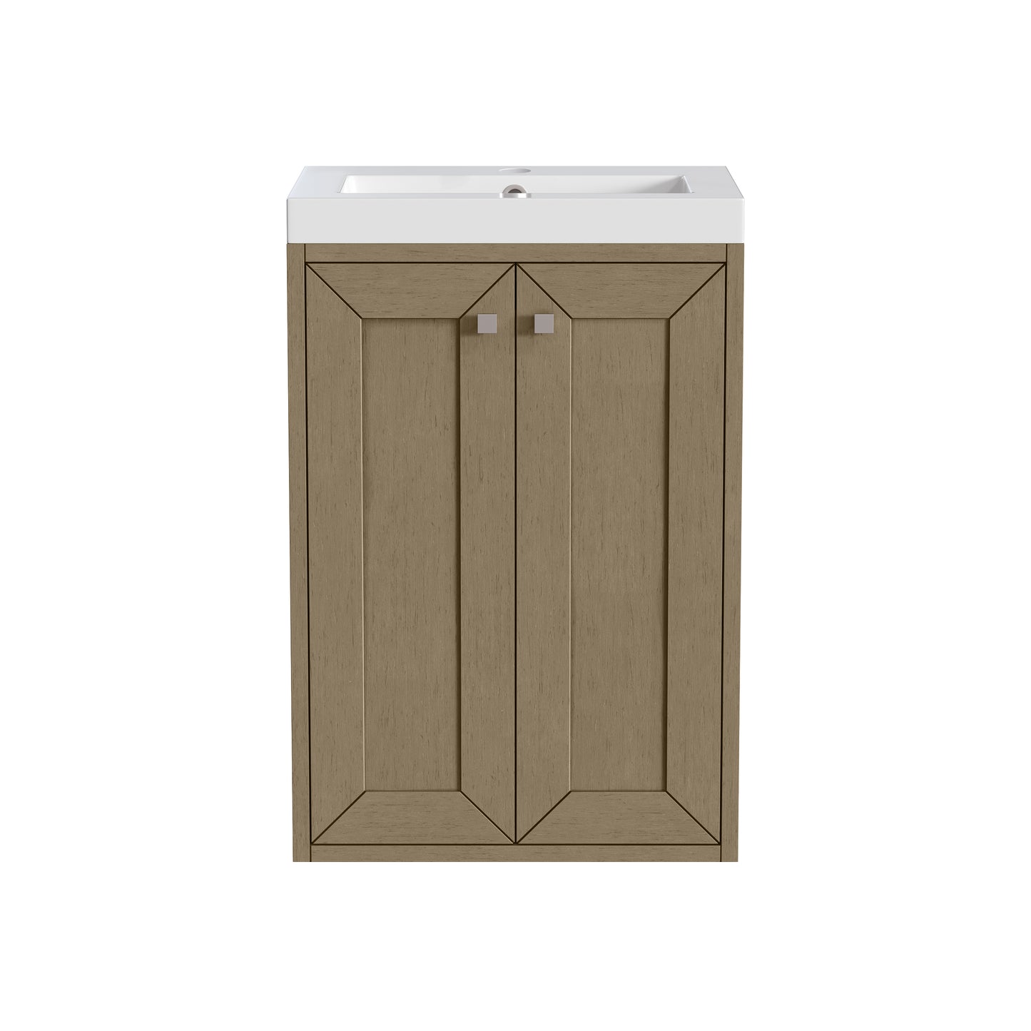 Chianti 20" Single Vanity w/ White Glossy Composite Stone Top