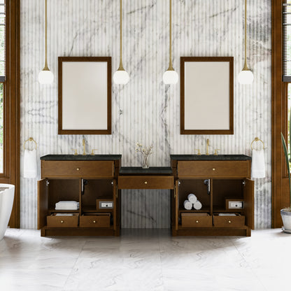 Bellshire 96" Dual Vanity Set with 24" Make-Up Counter