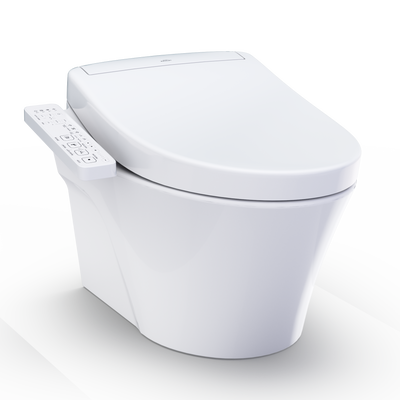WASHLET+ AP Wall-Hung Elongated Toilet and WASHLET S2 and DuoFit In-Wall 0.9 and 1.28 GPF Dual-Flush Tank System