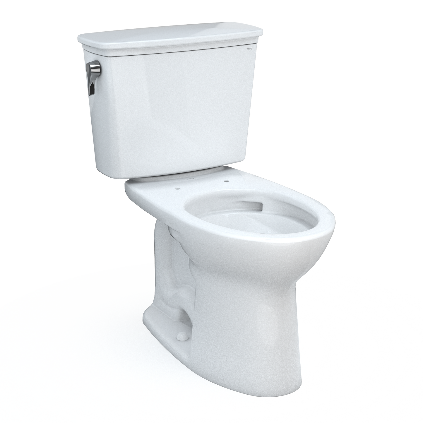 Toto Drake Transitional Two-Piece Elongated 1.28 Gpf Universal Height Tornado Flush Toilet With 10 Inch Rough-In And Cefiontect