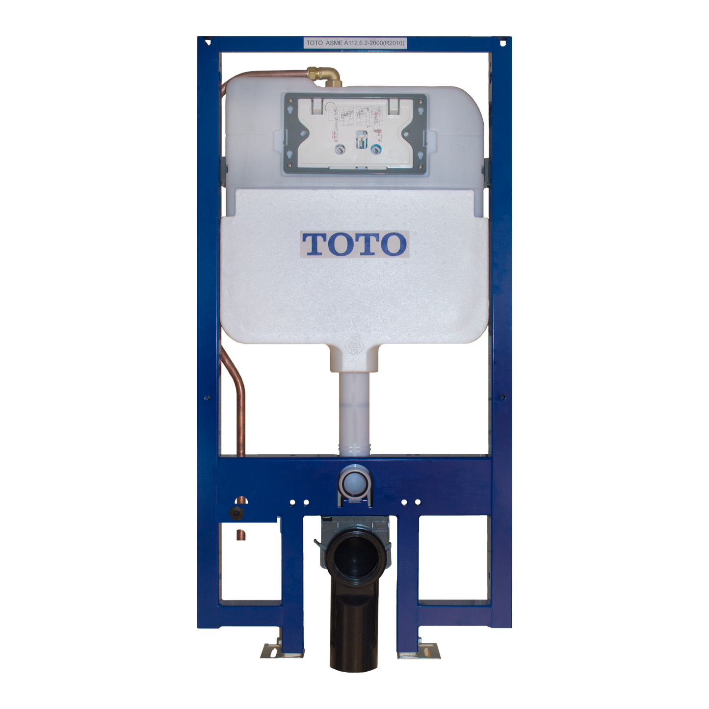 Toto Duofit In-Wall Toilet Tank With Dual-Max Dual-Flush 1.28 And 0.9 Gpf System With Copper Supply