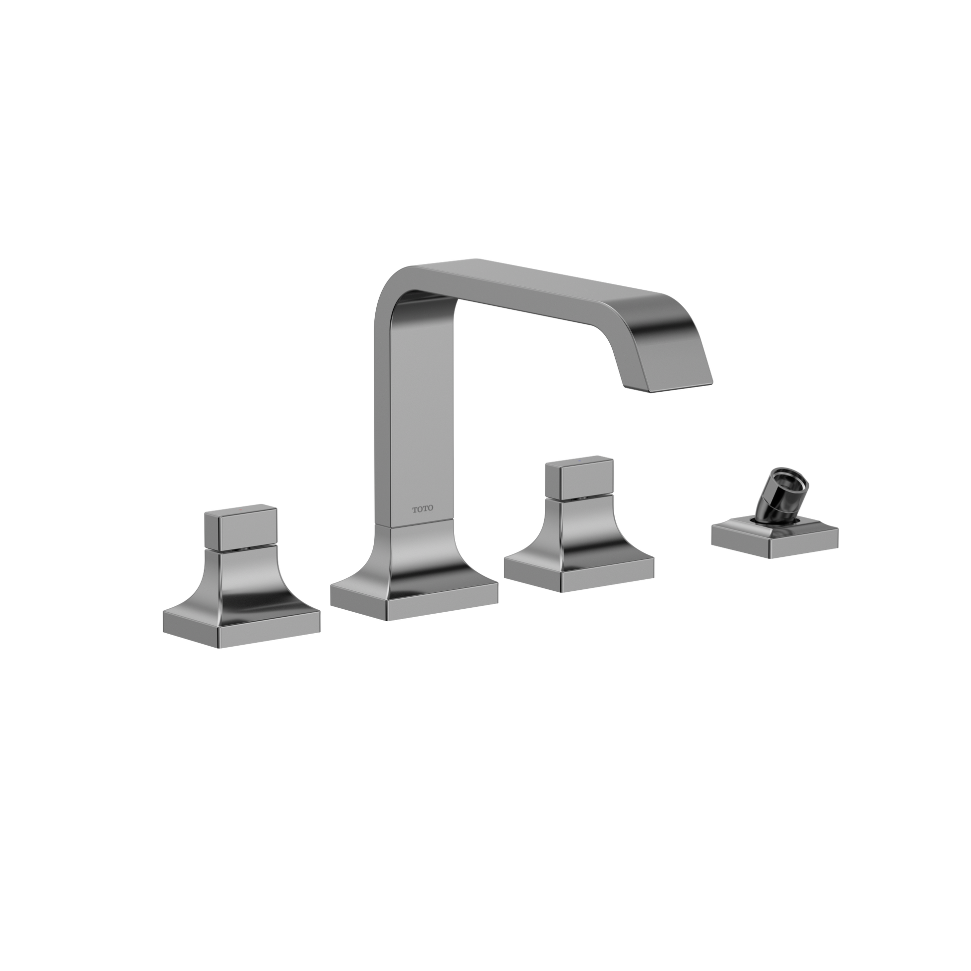 Toto Gc Two-Handle Deck-Mount Roman Tub Filler Trim With Handshower