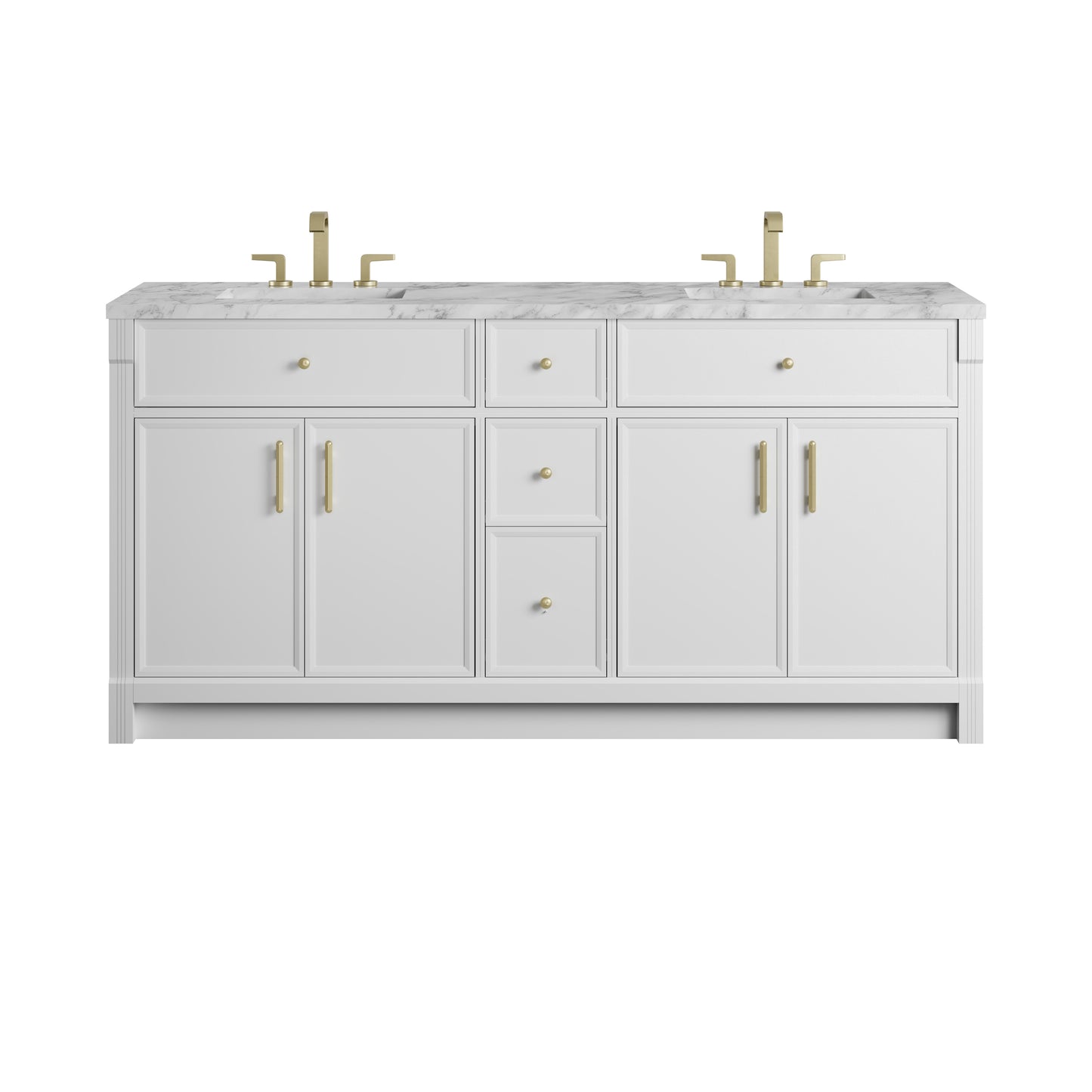 James Martin Vanities Bellshire 72" Double Vanity