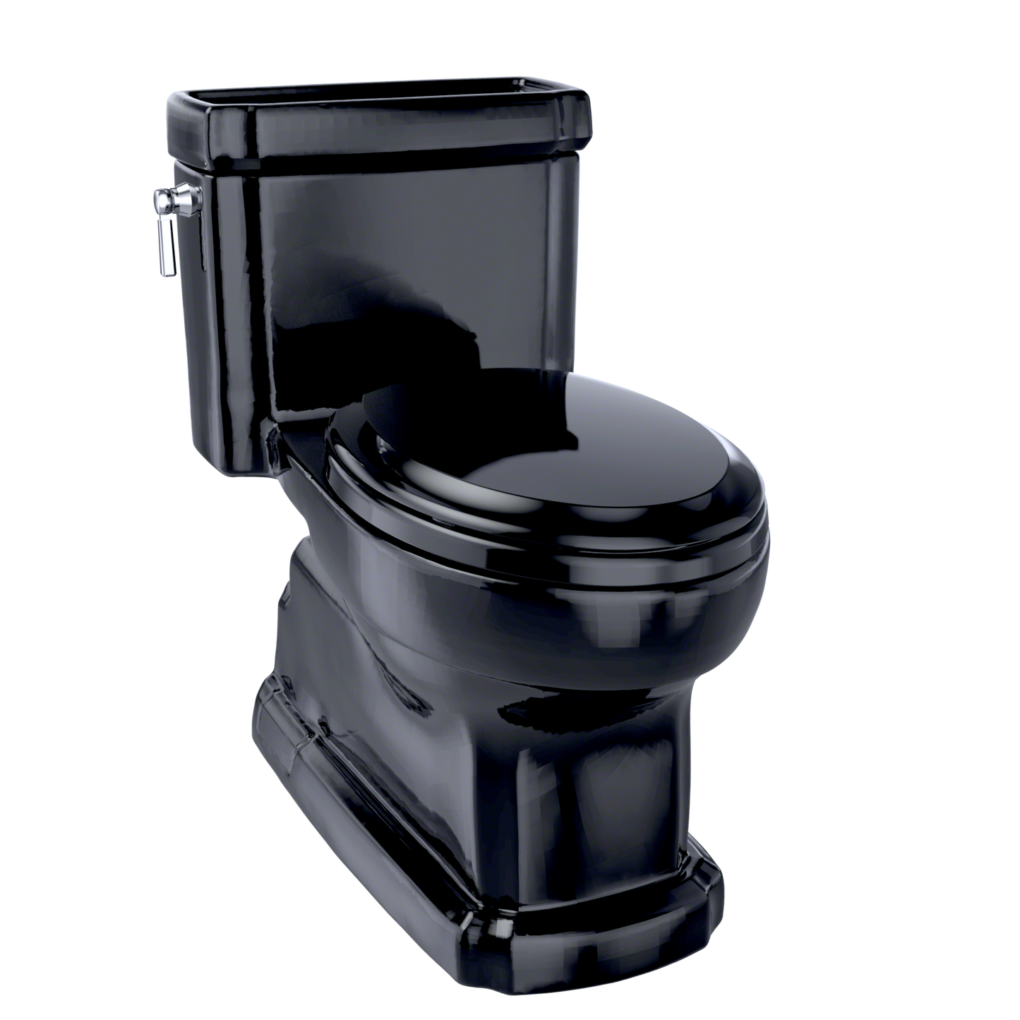 Eco Guinevere Elongated 1.28 GPF Universal Height Skirted Toilet with SoftClose Seat