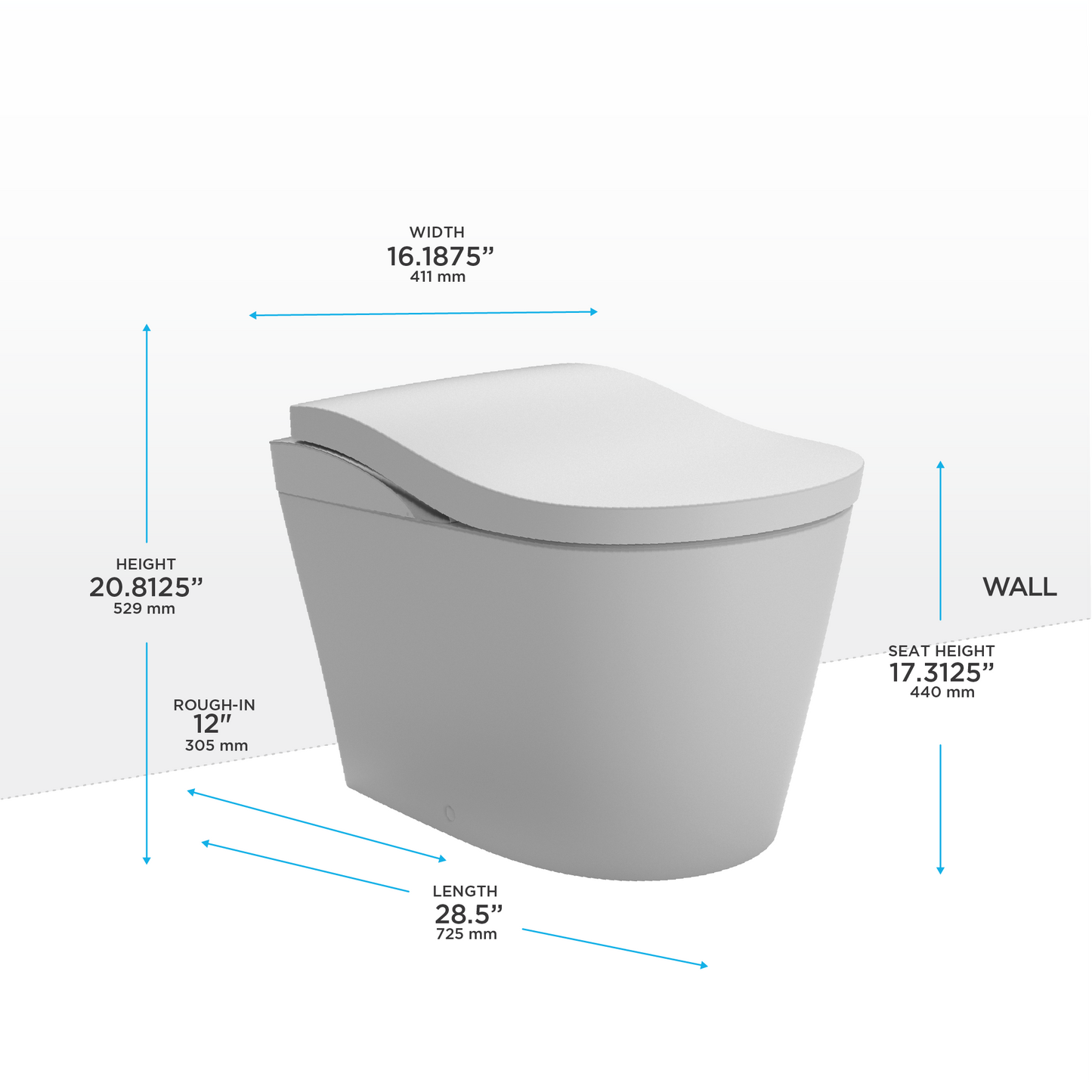 NEOREST LS Dual Flush 1.0 or 0.8 GF Integrated Bidet Toilet