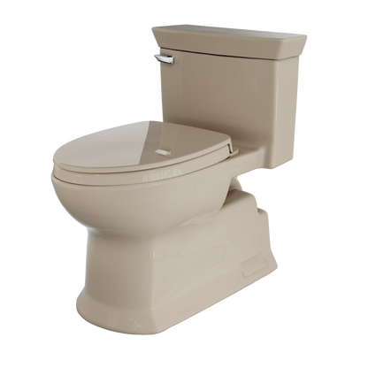 Soiree One Piece Elongated 1.28 GPF Universal Height Skirted Toilet with CeFiONtect