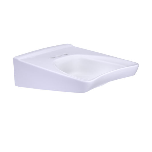Toto Commercial Wall-Mount Bathroom Sink For 4 Inch Center Faucets