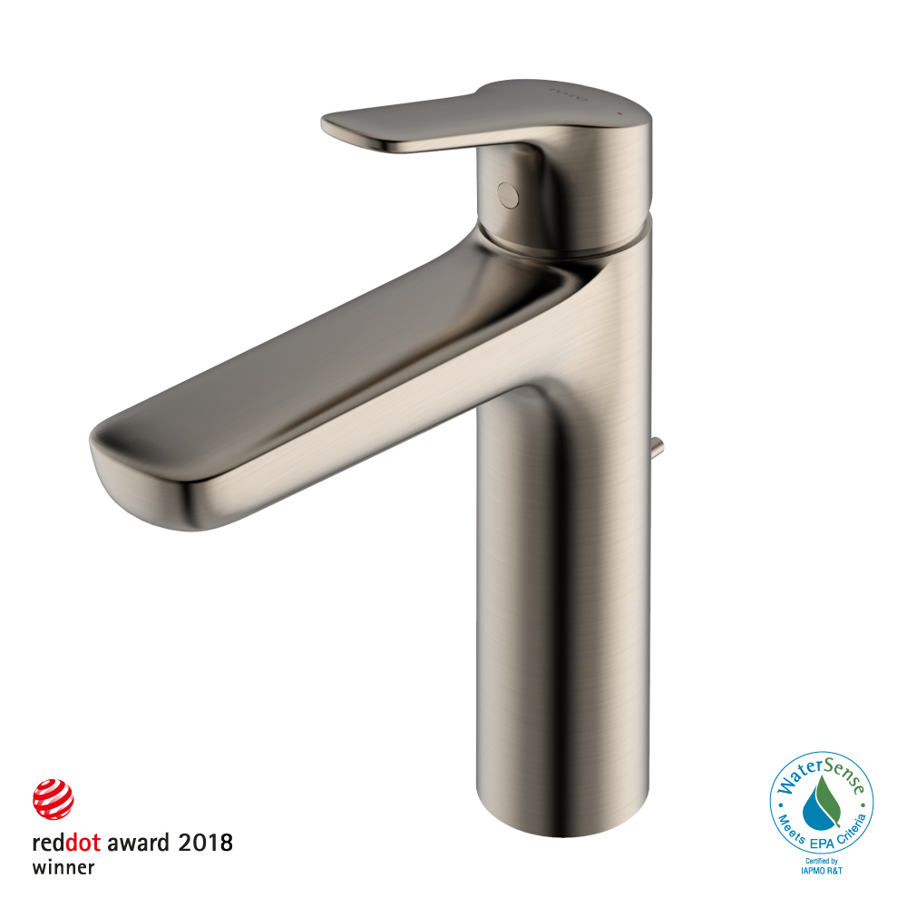 GS Series 1.2 GPM Single Handle Bathroom Faucet for Semi-Vessel Sink with COMFORT GLIDE Technology and Drain Assembly