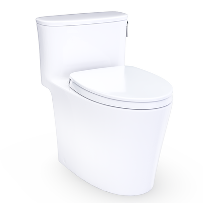 Aurora One-Piece Elongated 1.28 GPF WASHLET+ and Auto Flush Ready Universal Height Toilet with Right-Hand Trip Lever