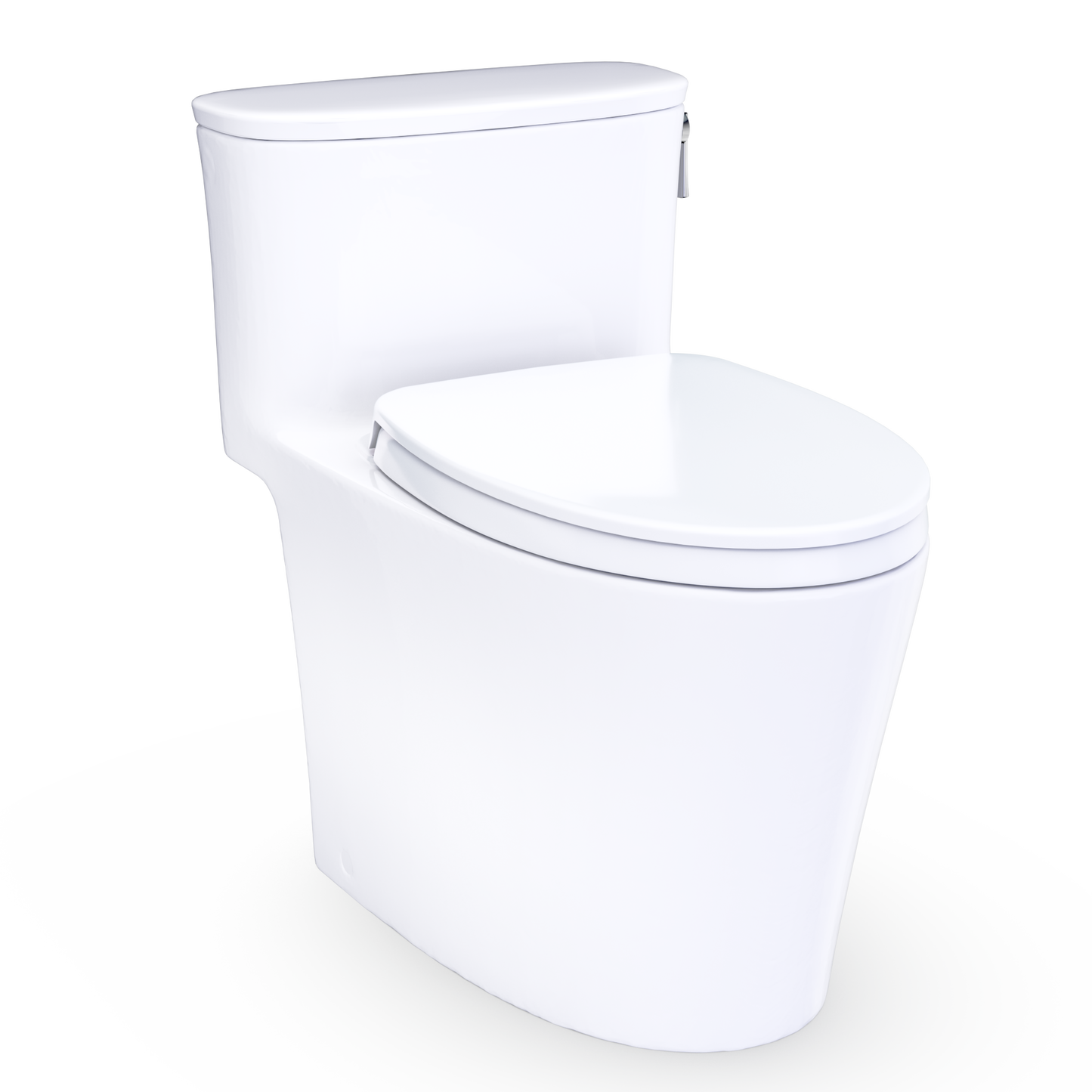 Aurora 1G One-Piece Elongated 1.0 GPF WASHLET+ and Auto Flush Ready Universal Height Toilet with Right-Hand Trip Lever