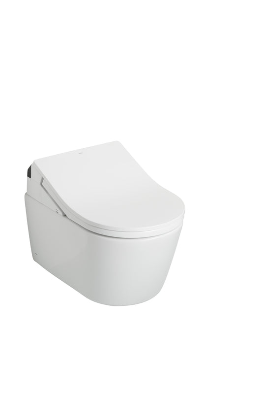 Toto Washlet+ Rp Wall-Hung D-Shape Toilet With Rx Bidet Seat And Duofit In-Wall 1.28 And 0.9 Gpf Auto Dual-Flush Tank System