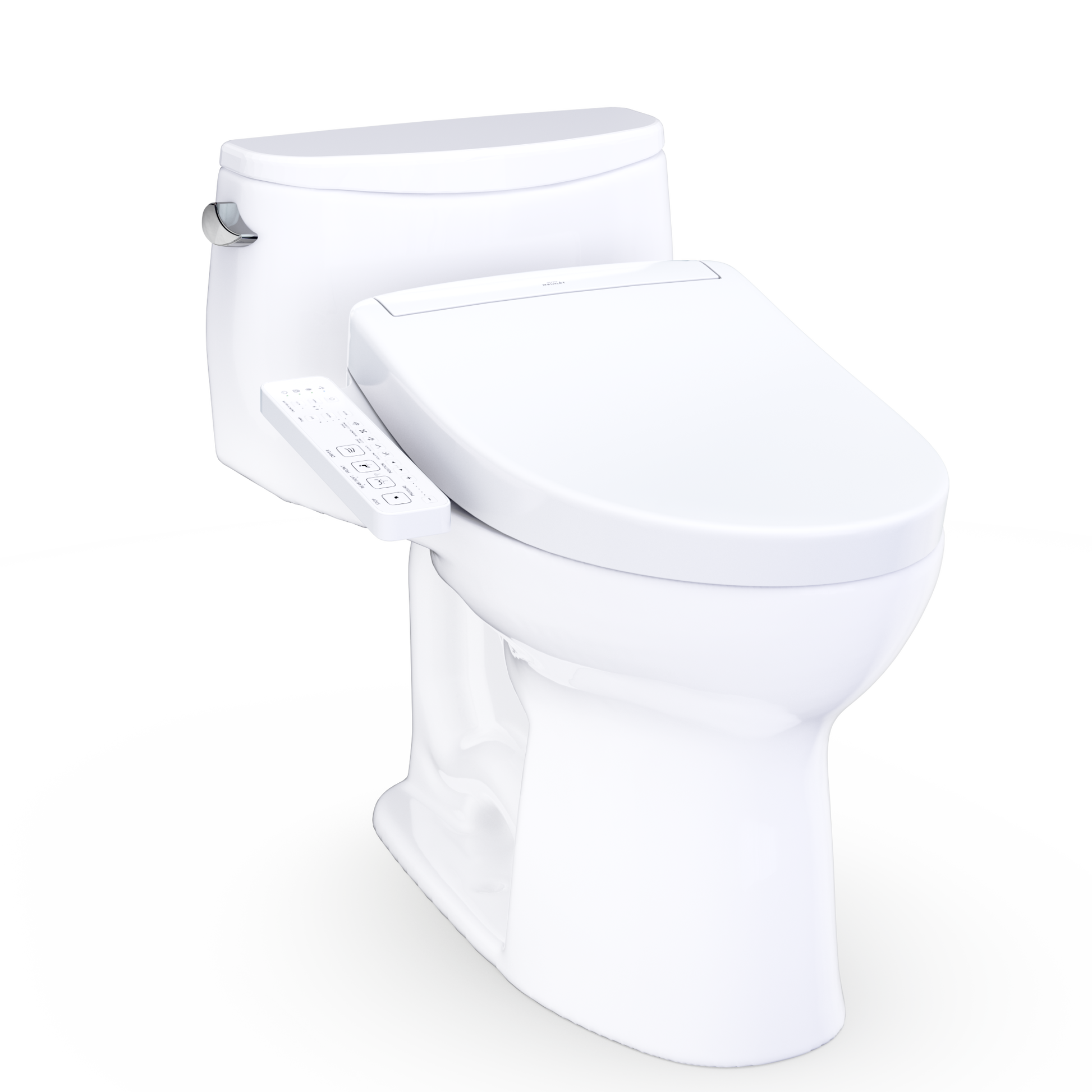 Ultramax Low Profile WASHLET+ S2 One-Piece Elongated 1.28 GPF Universal Height Toilet with CEFIONTECT